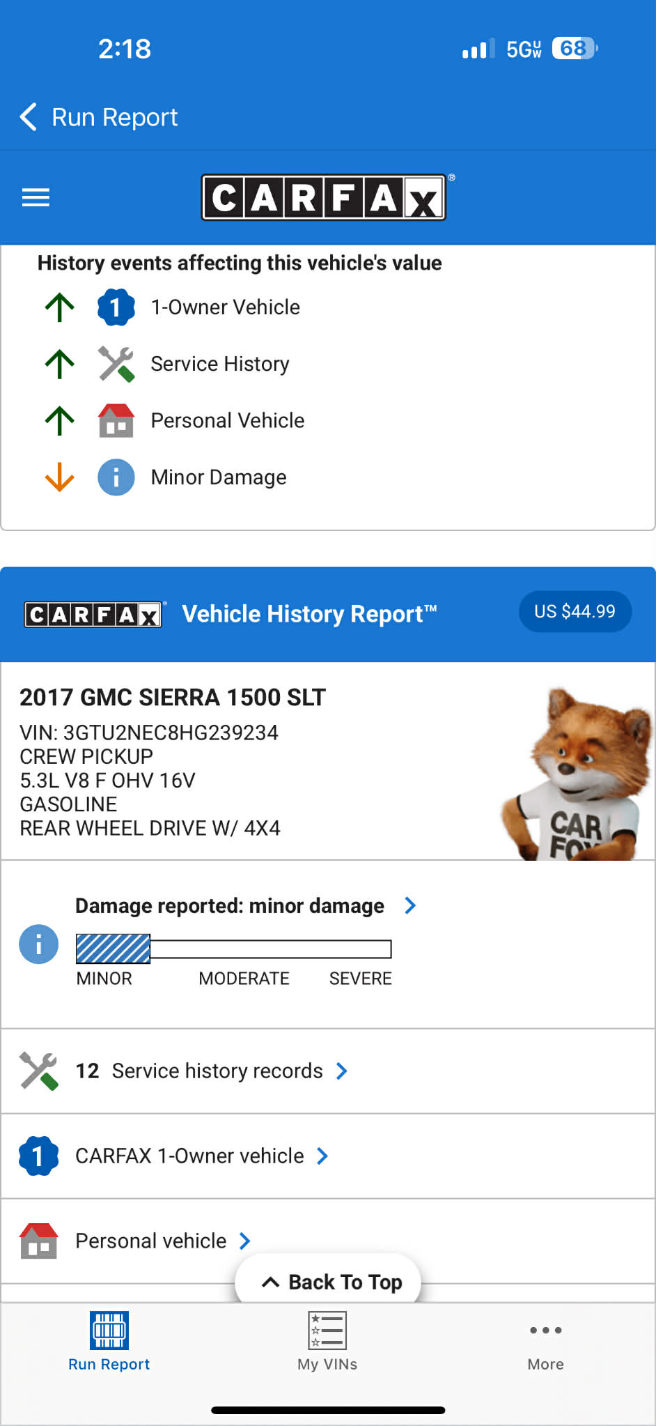 
								2017 GMC Sierra SLT full									